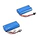 Contixo 2 x 7.4V 3000mAh Large Rechargeable 15C Li-Ion Battery RC Racing Boat T2 (2 Pack)