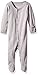 L'Ovedbaby Organic Cotton Baby Footed Sleeper, Light Gray, 3-6 Months