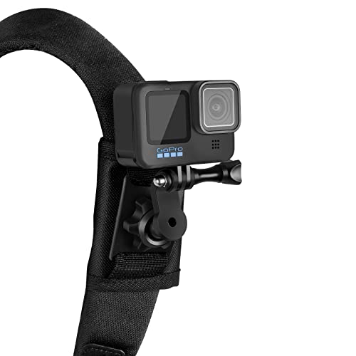 Taisioner Backpack Mount Clip Rotatable Knapsack Shoulder Strap for GoPro AKASO DJI Action Camera Walking Climbing Accessories