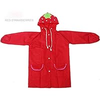 YLLLDDD Cartoon Animal Style Waterproof Kids Raincoat for Children Rain Coat Rainwear/Rainsuit Student Poncho Drop Shipping Baby red One Size