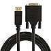 CableCreation Active DisplayPort to DVI Cable, 6FT DP to DVI-I Cord, Eyefinity Support Multi-Screen, Black