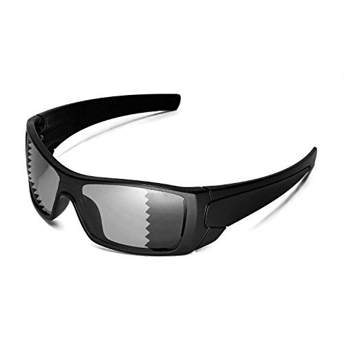 Walleva Replacement Lenses for Oakley Batwolf Sunglasses - Multiple Options Available (Transition/photochromic - Polarized)