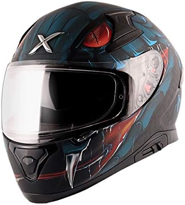 Axor Apex Venomous Dull Black Blue Helmet- Medium
