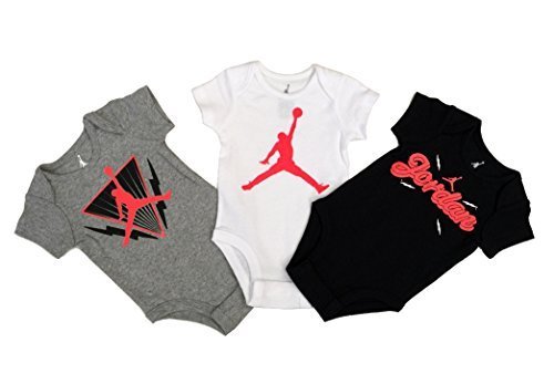 Nike Michael Jordan Infant Layette Bodysuit 3 Pcs Sets 6/9 Months