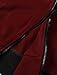 uxcell Men's Sleeveless Slim Fit Hoodie Vest Zipper Drawstring Gilet Jacket with Pockets 46 Burgundy