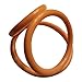 Ultimate54 Adjustable Leather Cock Ring 8.5 inch 3 snaps & 3 Gold Silicone Male Erection Enhancement Rings