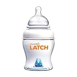 Munchkin Latch Anti-Colic Baby Bottle with Ultra Flexible Breast-like Nipple, BPA Free, 4 Ounce