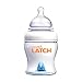 Munchkin Latch Anti-Colic Baby Bottle with Ultra Flexible Breast-like Nipple, BPA Free, 4 Ounce primary
