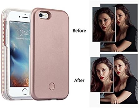 PopSmart Selfie Light iPhone Case 6 6s,Rose Gold (Rose Gold, iPhone 6s)