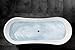 CRACCO SPA Oval Light Acrylic Bathtub Easy to Install Freestanding White Soaker Tubs for Bathroom