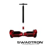 Swagtron T+ Hoverboard Handlebar, Fully Adjustable Carbon Fiber Design made for the Swagtron T3 (Garnet)