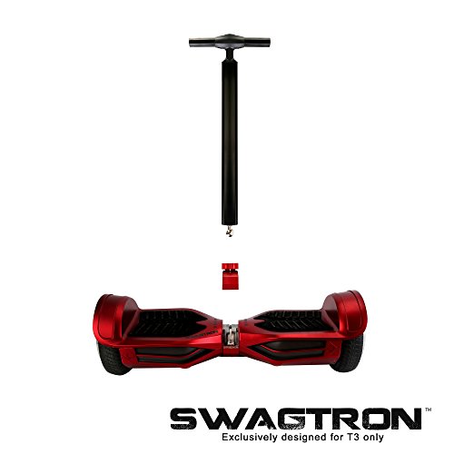 Swagtron Ultimate Balance T+ Hoverboard Handlebar Only for T3 with Adjustable Design, Garnet Red, One Size