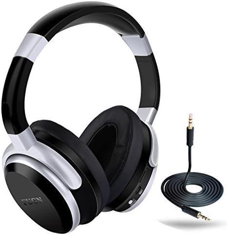 Bluetooth Over-Ear Headphone,Foldable,FUGN Stereo Wireless Headset Hi-Fi Deep Bass with Comfortable Earpads,Built-in Mic and Wired Mode Compatible with Cellphone iPhone Samsung PC TV - Black
