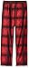 Calvin Klein Big Boys Printed Jersey Plaid Sleep Pant, Red, 7/8