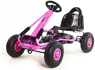 Kids Ride on Pedal Go-Kart-Race Pink