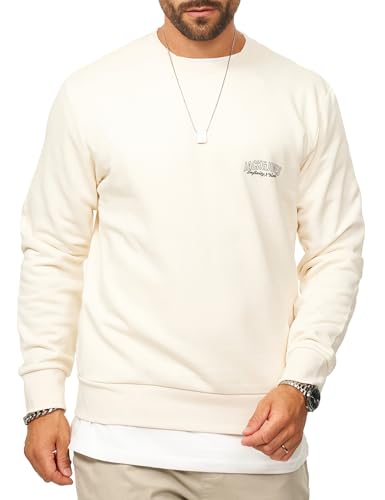Jack &Amp; Jones Herren Sweatshirt Mit Rundhals Crewneck Pullover Sweater Für Männer Im Regular-Fit - Jj24756-Antwhi-M