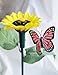 Solaration ® 7007 Fluttering Butterfly w./ Sunflower Solar Garden Yard Stake