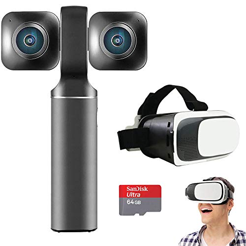 Vuze XR 3D VR180 2D360 Dual Camera (Black) with 64GB