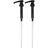 Torani and DaVinci BLACK Syrup Pumps, Fits 25.4 Oz/750Ml Bottles (Pack of 2)