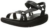 Skechers Women's Shape UPS 0.5 Tone It Wedge Sandal, Black, 9 M US