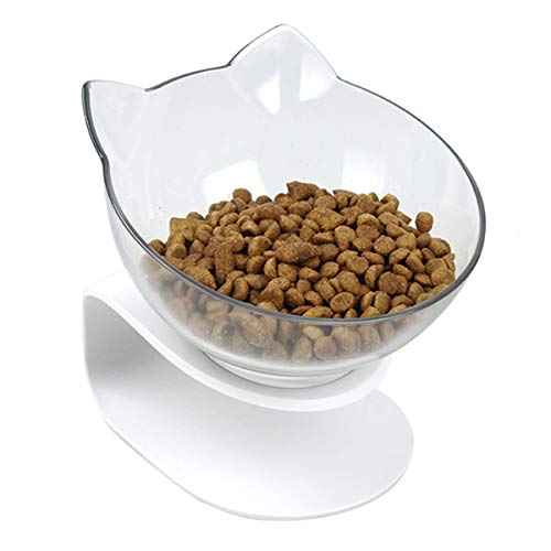 Haokaini Kattenvoerbak 15 ° Gekantelde Voerbak Voor Huisdieren Met Verhoogde Standaard Dubbele Kom Anti-Slip… - Afbeelding 3