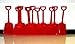 24 Small Toy Plastic Shovels Red, Made in America, 7 Inches Tall, 24 I Dig You Stickers