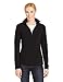 White Sierra Women's Alpha Beta Quarter Zip Fleece, Black, Small