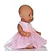 Jili Online Lace Dress Pink Striped Skirt Fit 18 inch American Journey Girl My Life Doll
