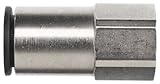 Brennan PCNY2405-04-04 PBT Push-to-Connect Tube Fitting, Adapter, 1/4