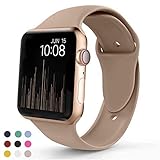 VATI Sport Band Compatible with Apple Watch Band 40mm 44mm 42mm 38mm, Soft Silicone Sport Strap Replacement Bands Compatible with iWatch Apple Watch Series 4, Series 3/2/1 S/M M/L