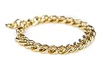 Gold Chain Bracelet - 14k Gold Dipped Curb Chain for Women - Charitable Chain of Hope - Benevolence LA