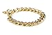 Benevolence LA Gold Bracelets for Women: Cuban Curb Chains in 14k Gold Dipped Curb Chain or Rose Gold for Charity
