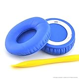 Beats by Dr. Dre Solo, Solo HD, Solo HD 2.0 On-Ear Headphone Replacement Ear Pad / Ear Cushion / Ear Cups / Ear Cover / Earpads Repair Parts (Blue)