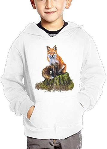 Tree Fox Boy Cotton Sweatshirt Fashion Pocket Pullover Hooded