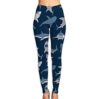 Jadetian Angry Shark Pattern Printed Women