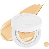 Parnell Cicamanu Serum Cushion - Moisturizing Foundation for Soothing, Coverage, Glass Skin and Lightweight for Sensitive and Dry Skin Pearl Skin (0.52 Fl Oz) (#21 Fair Ivory)