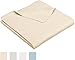 Amazon Brand – Pinzon Cotton Waffle Weave Blanket - King, Natural