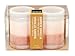 kieragrace 2 by 3-Inch Tri-Layer LED Pillar Candles, Mini, Amber Vanilla Fragrance, Set of 3