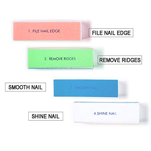 YIMART 5Pcs/set Nail Art Buffer Block Nail File For Nail Polish UV Gel Manicure Pedicure Buffing Sanding Polish (Flower) - Thumbnail 4