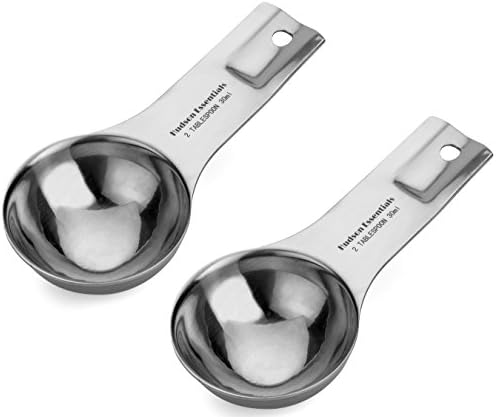 Hudson Essentials 2 Tablespoon Coffee Scoop Set of 2 - Premium Stainless Steel