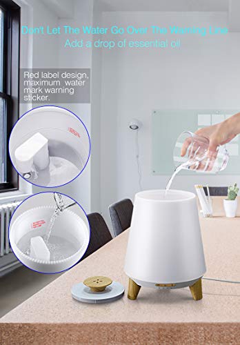 JuTai Essential Oil Diffuser, 300ML Diffuser with Bluetooth Speaker, Ultrasonic Humidifier, Remote Control Aromatherapy… - Image 6