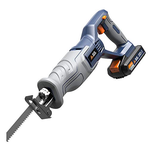 Blue Ridge BR2801U 20V MAX Cordless Reciprocating Saw with Lithium-Ion Battery and Charger,Variable speed