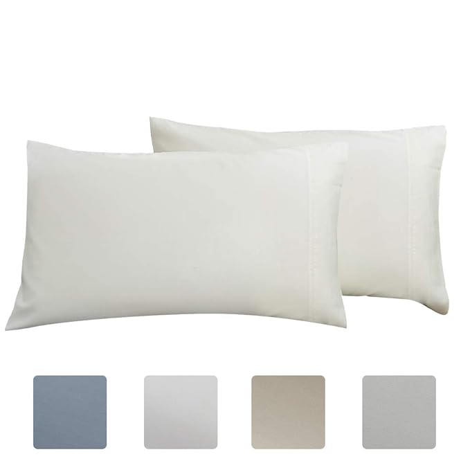 Standard Pillowcase Set of 2, Luxury Hotel Pillow Cases
