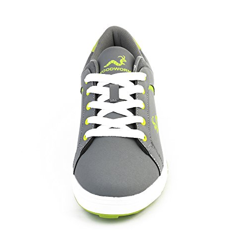 Woodworm Golf Surge V3 Mens Golf Shoes Grey/Neon Size 10 - Thumbnail 4