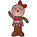HolidayTime Airblown Inflatable Outdoor Christmas Characters - Gingerbread Man and Girl Bundle 2017