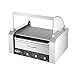 5200 Great Northern 9 Roller Grilling Machine | Bun Warmer | Cover | 24 Hot Dogs