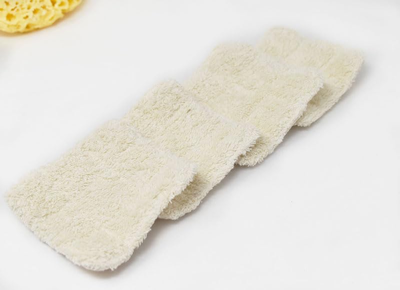 Reusable Cotton Terry Wipes - Pack of 4 - White