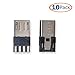 Micro USB Male Port Connector, Conwork 10-Pack Straight Jack Solder Micro-USB Repair Replacement Adapter