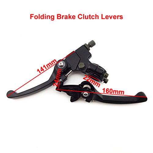XLJOY Alloy Folding Brake Clutch Levers For 50cc 90cc 110cc 125cc 150cc 160cc CRF50 KLX TTR YCF SSR Thumpstar Pit Dirt Bike Motorcycle