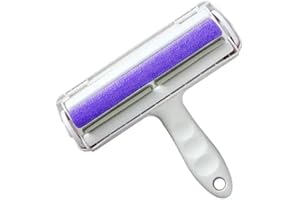 Furry Friends World Roller Pet Hair Remover and Reusable Lint Roller - Lint, Cat and Dog Hair Remover for Furniture, Clothing, Carpet and Bedding - Multi-Surface Fur & Lint Removal Tool (Purple)